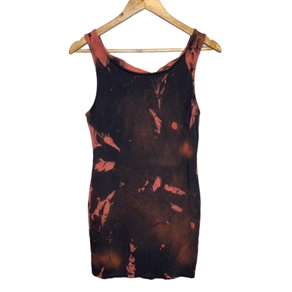 Dresses & Skirts - Bleach Dye Grey Body-con Repurposed Mini Dress